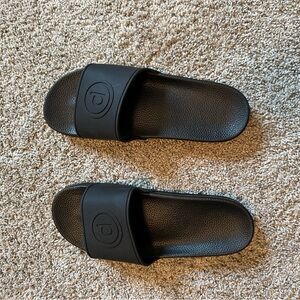 Pure Barre Black Slide Sandals NWOT